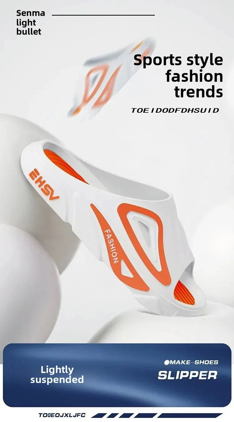 Lässige Slipper mit dicker Sohle für den Innen- und Außenbereich