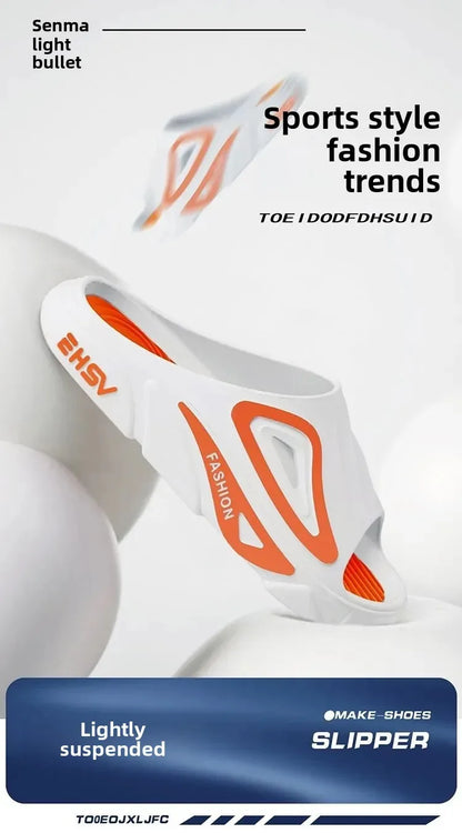 Lässige Slipper mit dicker Sohle für den Innen- und Außenbereich