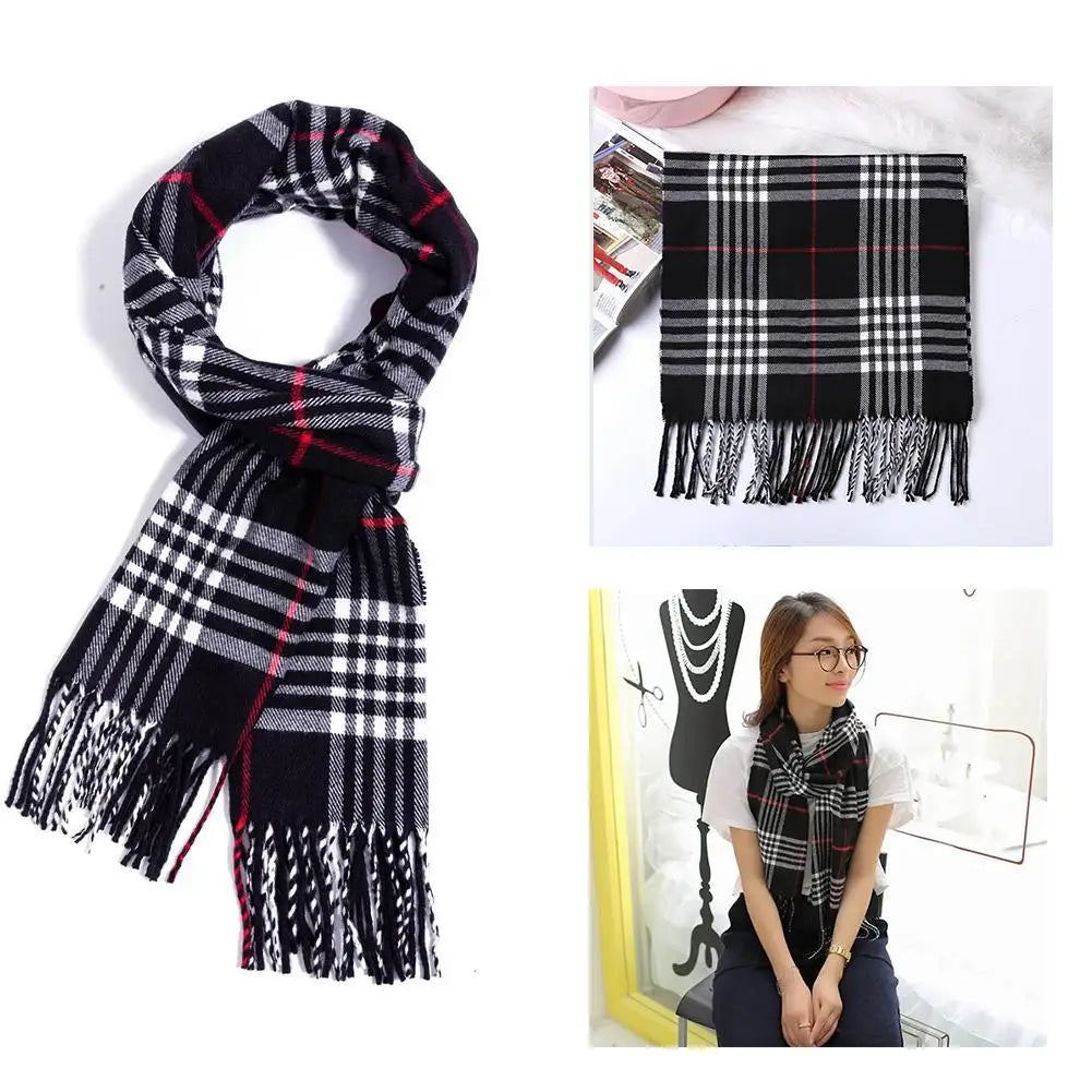 Men’s Cashmere Scarf – Warm Winter Shawl Wrap Pashmina