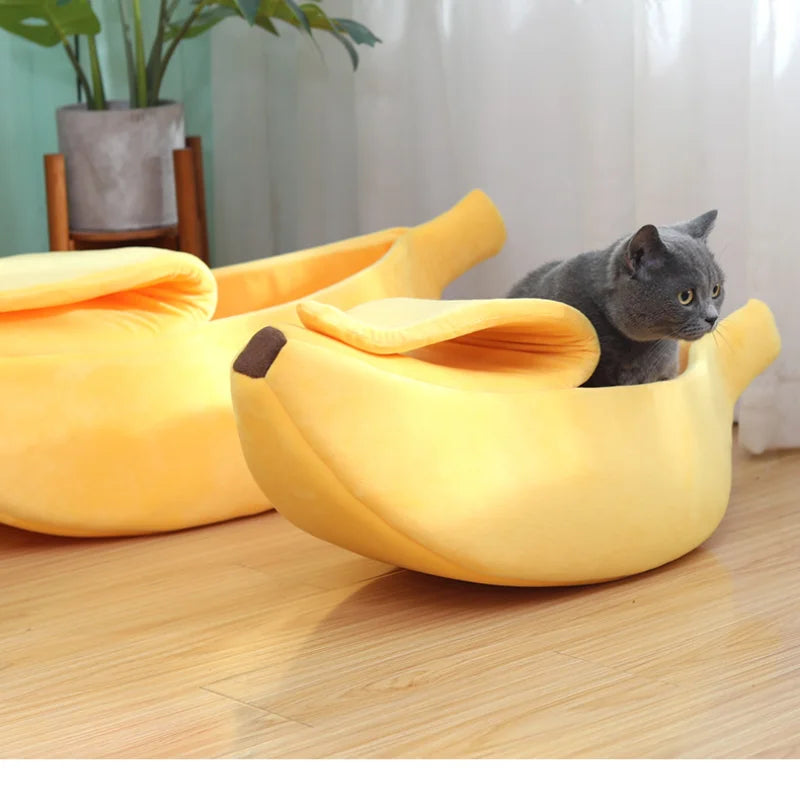 Portable Banana Cave Pet Bed House