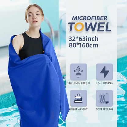 Mikrofaser-Handtuch, schnell trocknendes Handtuch für Schwimmen, Yoga, Fitnessstudio