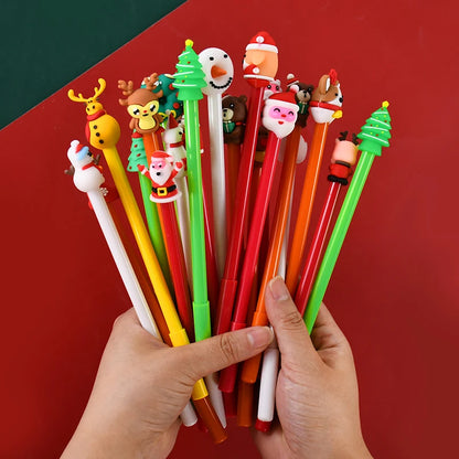 Ensemble de stylos gel à dessin animé de Noël