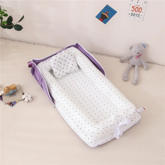 New Baby Bed Infant Toddler Cotton Cradle for Newborn Portable Crib