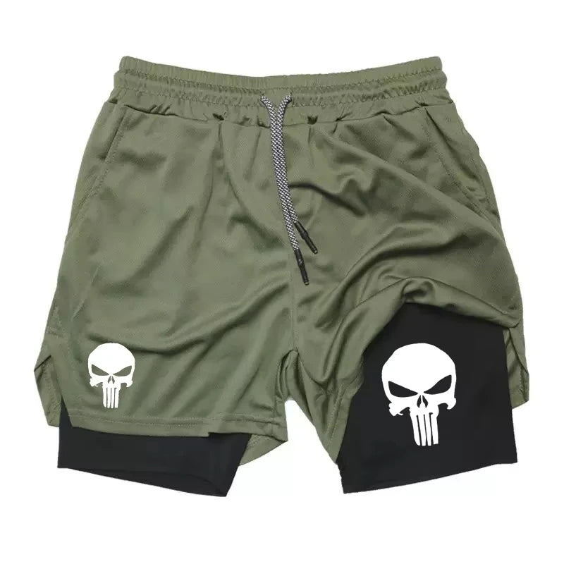 Berserk Anime 2-in-1 Running Shorts for Men