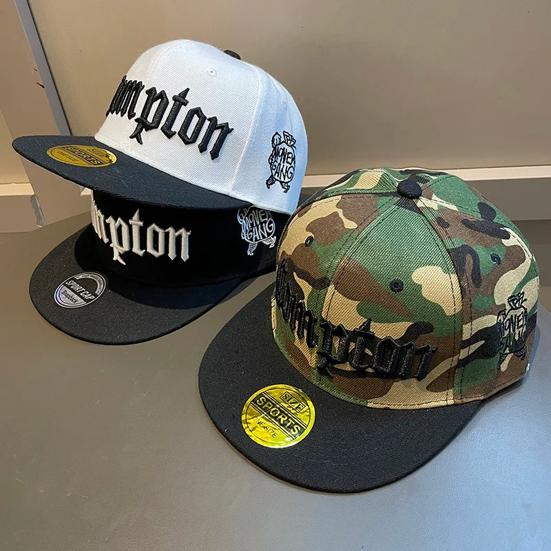 Unisex-Baseballkappe mit Sonnenschutzstickerei und Camouflage-Muster