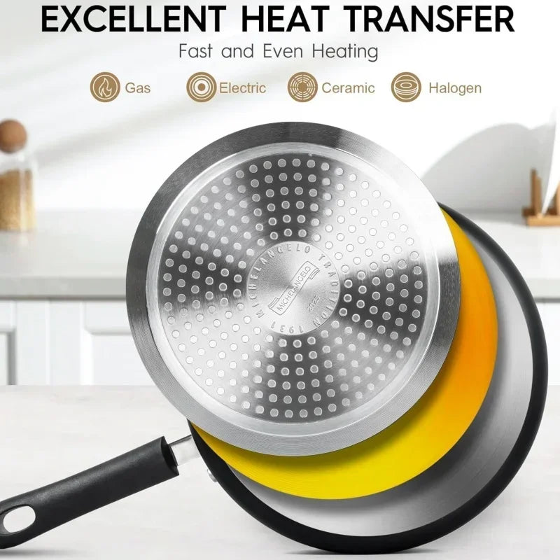 Multifunktions-Antihaft-Kochtopf mit Keramikbeschichtung, Küchengeschirr-Set