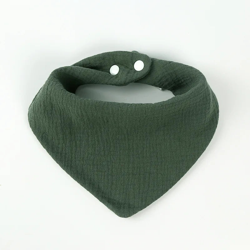 Neugeborenes Baby füttert Sabberlätzchen, Baumwollzubehör, einfarbig