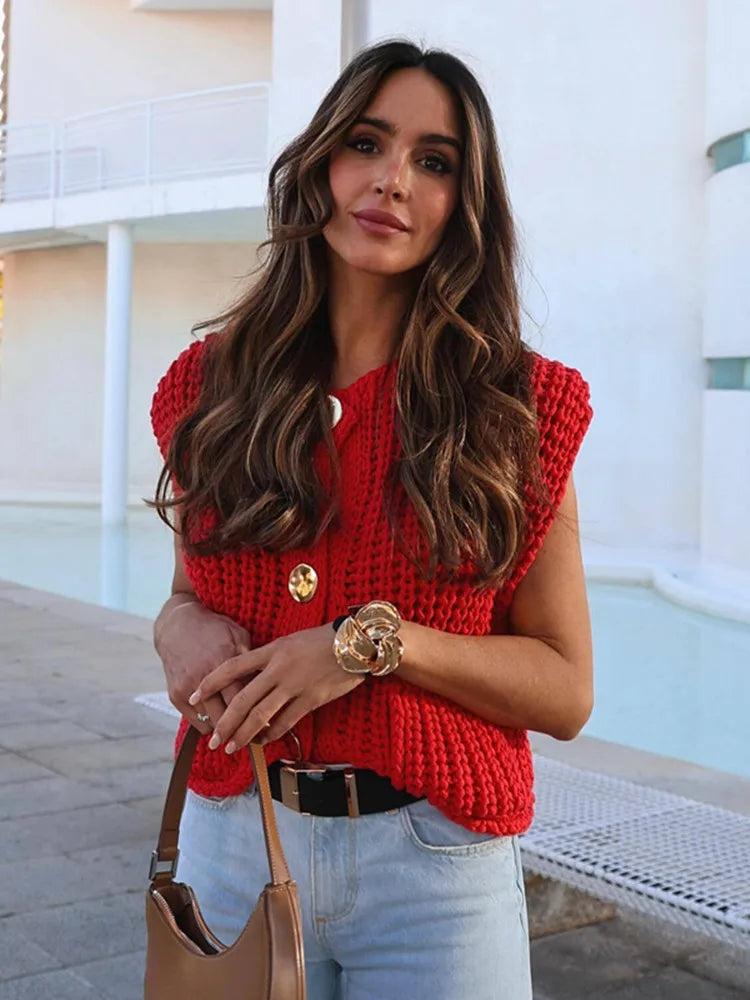 Gilet pull ample à la mode coréenne
