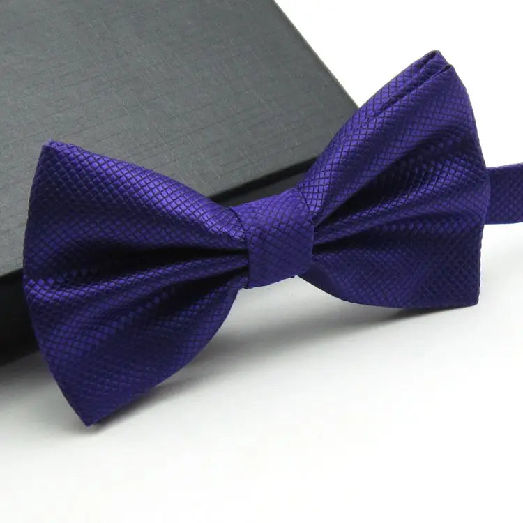 Men's Lightweight Solid Color Butterfly Bow Tie