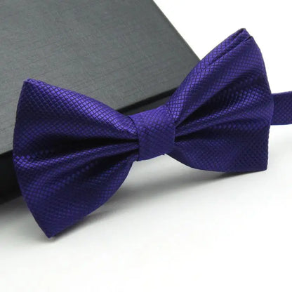 Men's Lightweight Solid Color Butterfly Bow Tie