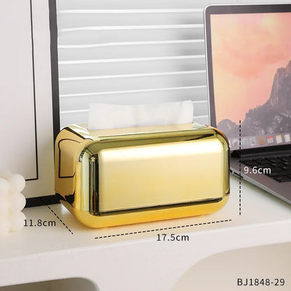 Goldener Taschentuchbox-Halter für die Küche