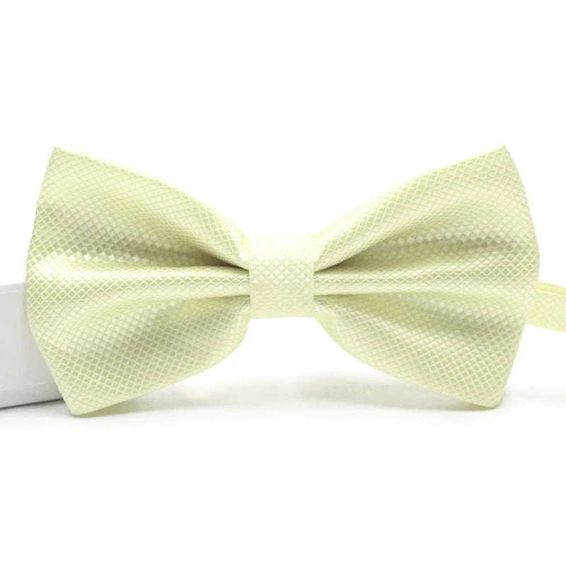 Men's Lightweight Solid Color Butterfly Bow Tie
