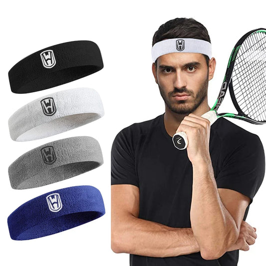 WOSWEIR Cotton Athletic Headband for Sports & Fitness