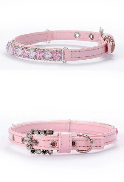 Bunte, verstellbare Halskette mit Kätzchenmotiv – Perlen-Katzenhalsband 