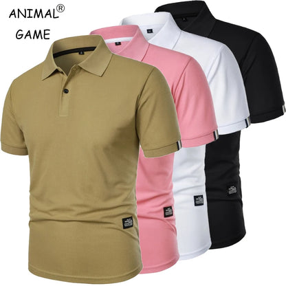 Neues einfarbiges Poloshirt