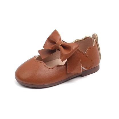 Toddler Girls Leather Casual Shoes – Non-Slip Kids Walking Shoes