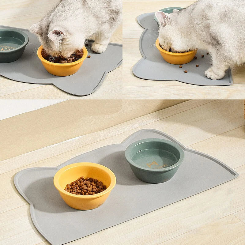 Pet Feeding Bowl - Waterproof Food Feeding Pad