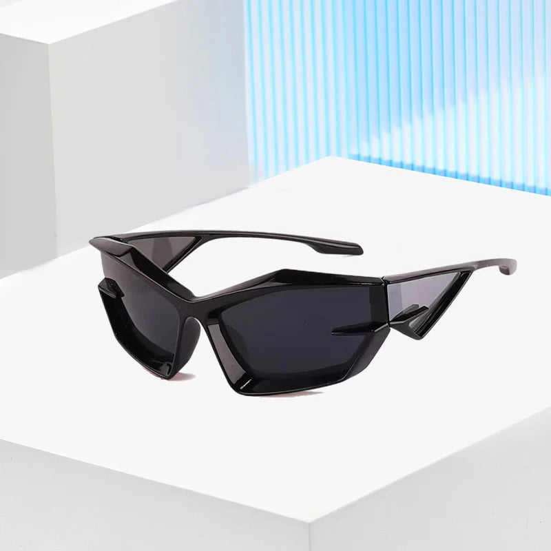 Unisex Y2K UV400 Smoke Lens Sunglasses