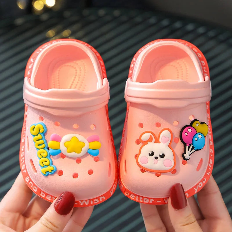 Shoes for Small and Medium-sized Babies Flip Flops Children's   Indoor Soft S Cartoon