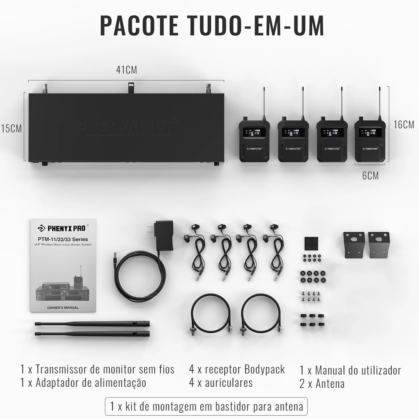 Phenyx Pro Quad-Channel-Drahtlosmonitorsystem