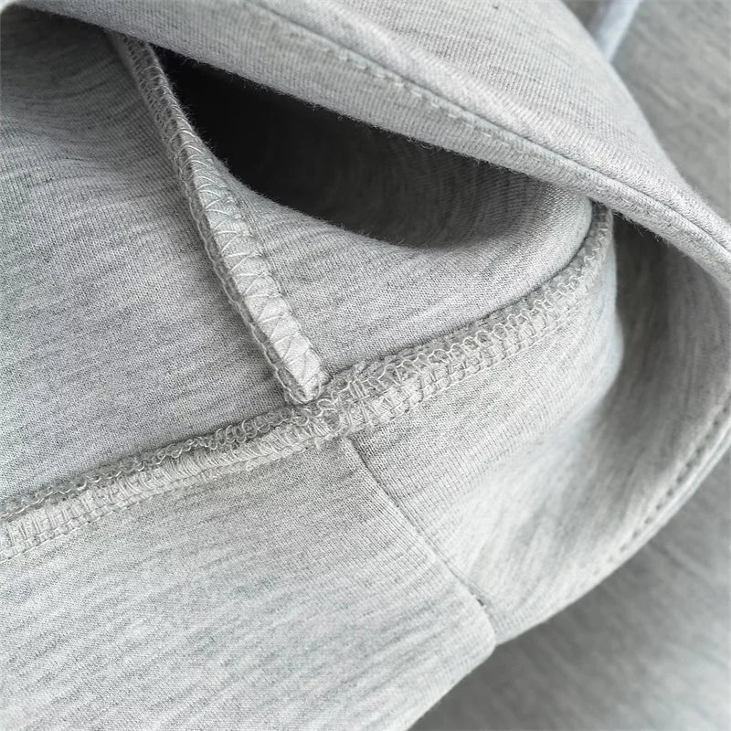 Women Streetwear Solid Hoodie Sweatshirts