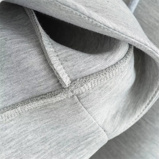 Women Streetwear Solid Hoodie Sweatshirts