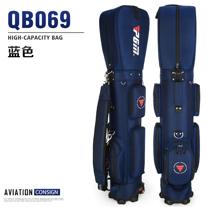 PGM QB069- Sac de golf gonflable ultra-léger à roulettes – Grande capacité et multifonctionnel