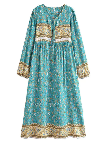 Robe ample en dentelle de style bohème