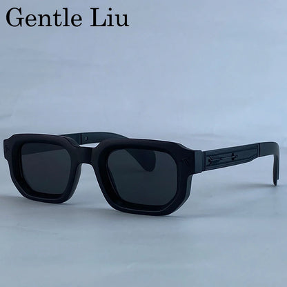 Men's Driving Square Vintage Steampunk Sunglasses