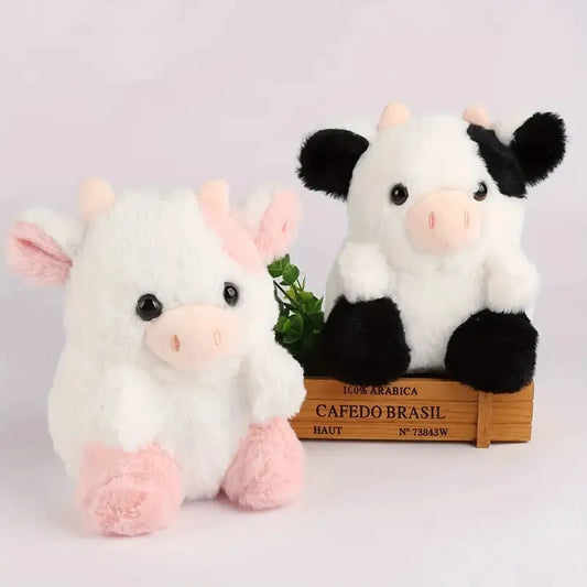 Jouet en peluche doux pour enfants, vache aux fraises Kawaii