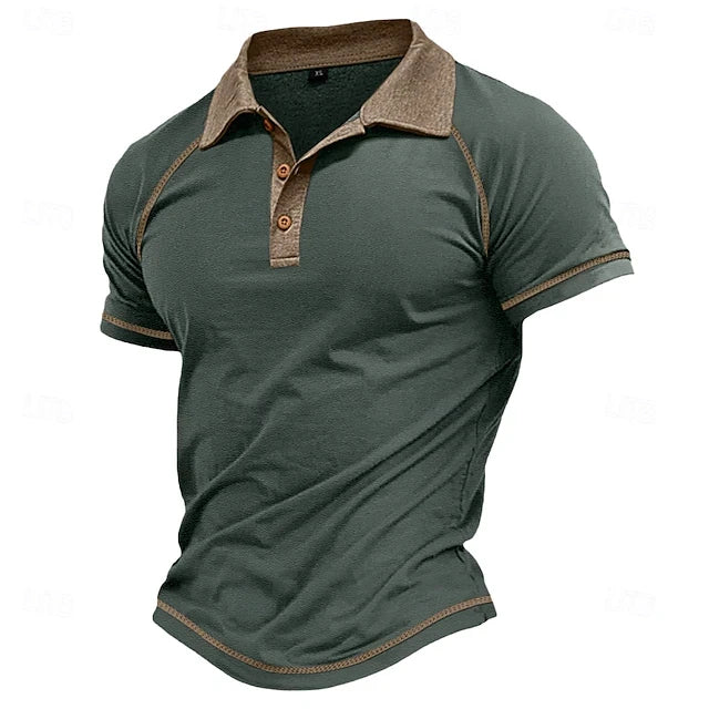 Men's Summer Oversized Simple Polo Shirt