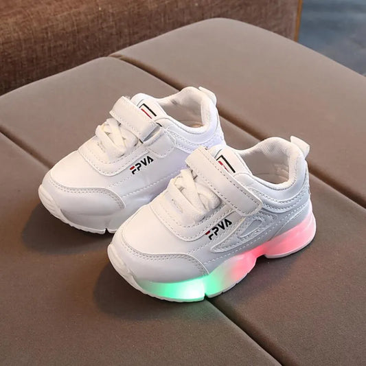 Chaussures LED respirantes et lumineuses pour enfants