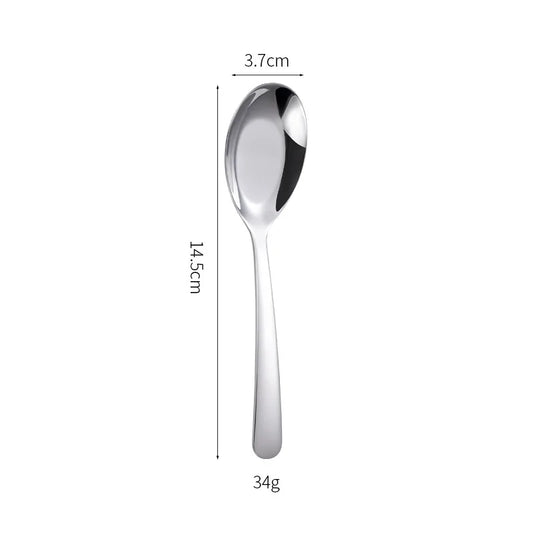 Household Stainless Steel Flat Bottomed Spoon