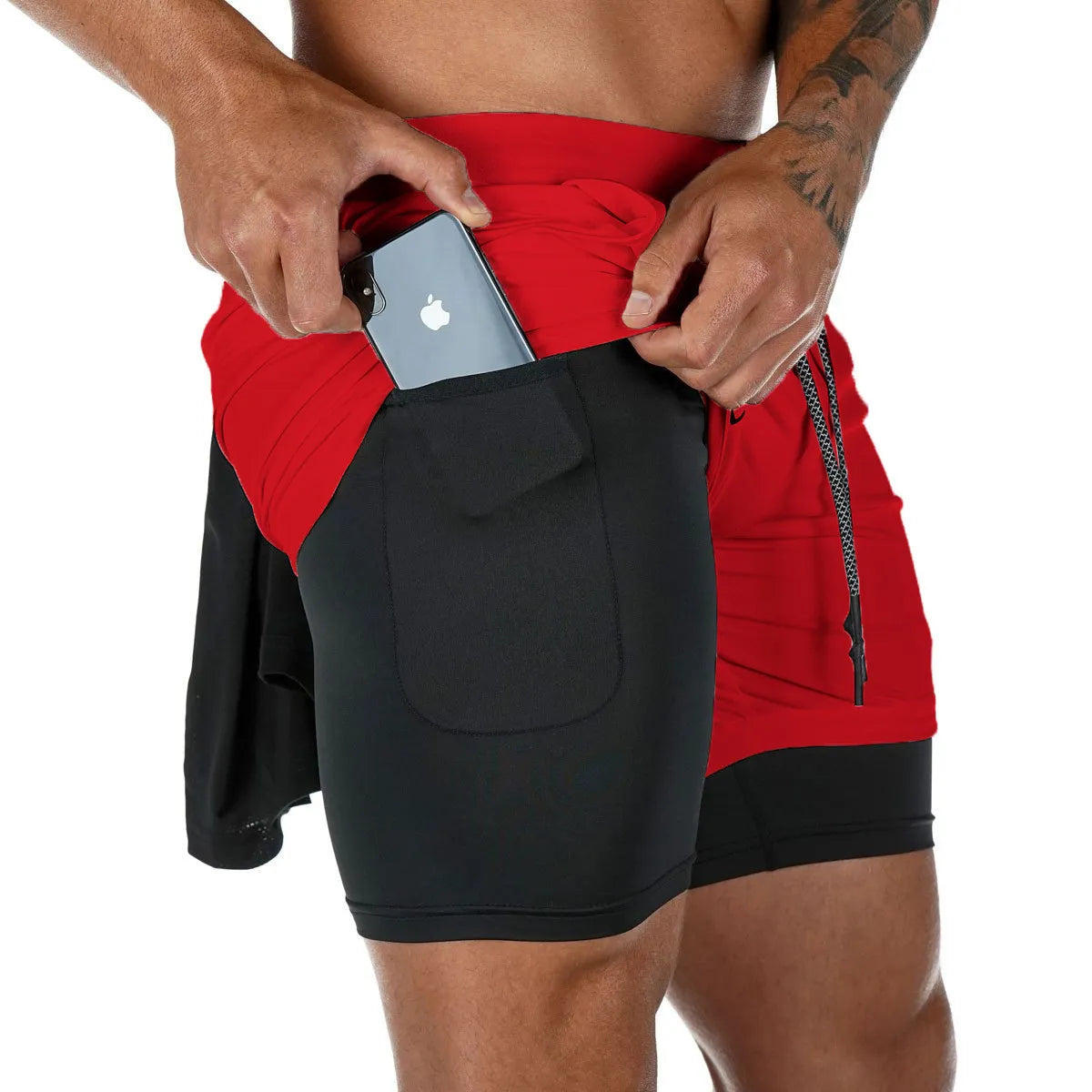 Short de fitness respirant à séchage rapide pour homme