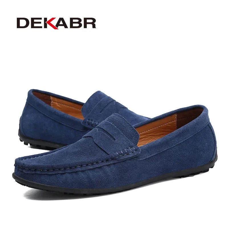 Frühling/Sommer Hochwertige echtes Leder Herren Mokassins Loafers