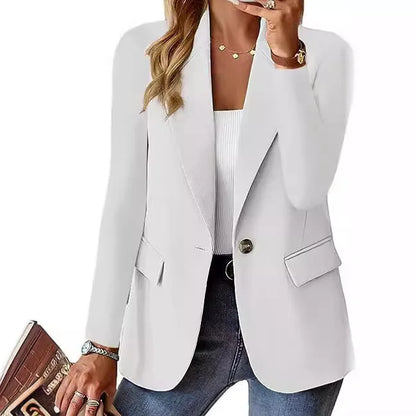 Schlanker und kurzer Damen-Blazer mit einem Knopf