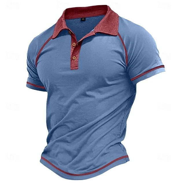 Men's Summer Oversized Simple Polo Shirt