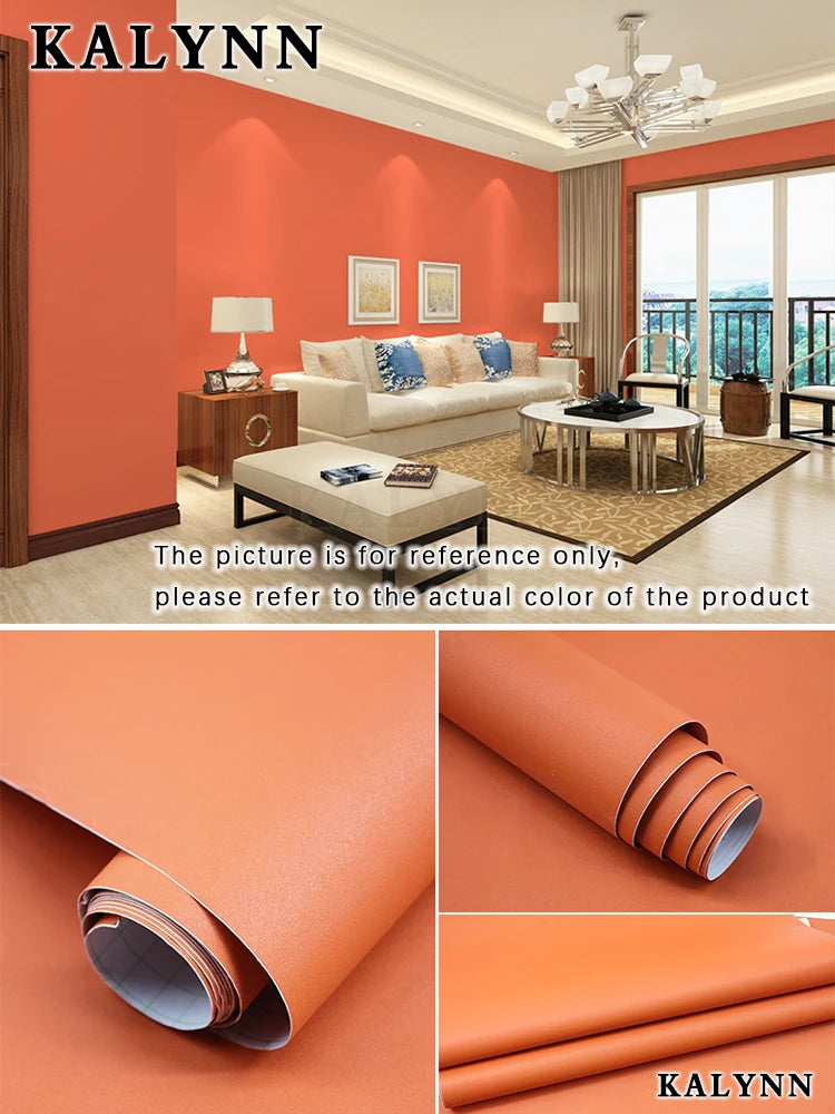 Decorative Wall Paper Furniture Renovation Stickers Kitchen Cabinet Waterproof Wallpaper.