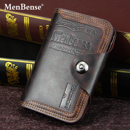 Men's PU Wallet with Coin Pocket & Card Holder