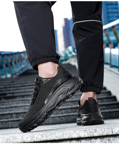 Schwarze, atmungsaktive, rutschfeste Damen-Laufschuhe