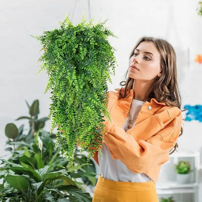 Künstlicher persischer Farn zum Aufhängen, gefälschtes Blatt