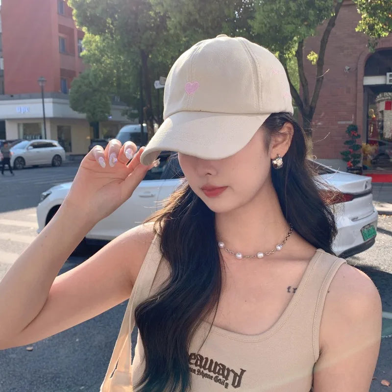 Sommer-Baseballkappe für Damen – Bucket Hat für Pferdeschwänze 