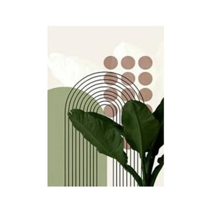 Abstrakte grüne Pflanzen-Leinwand-Kunstmalerei