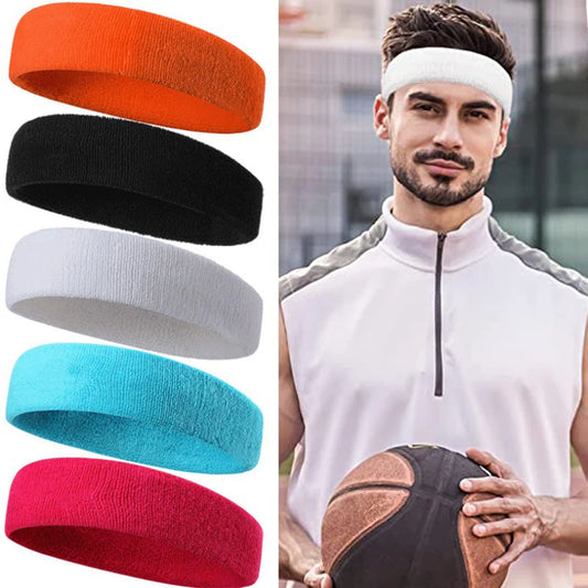 Elastic Sweatband Headband for Sports & Yoga