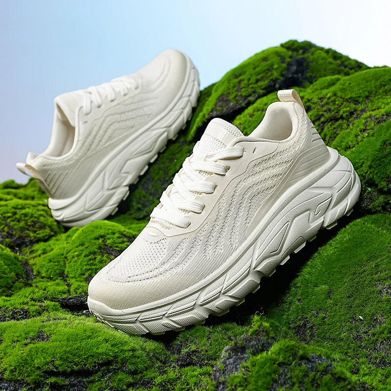 Schwarze, atmungsaktive, rutschfeste Damen-Laufschuhe