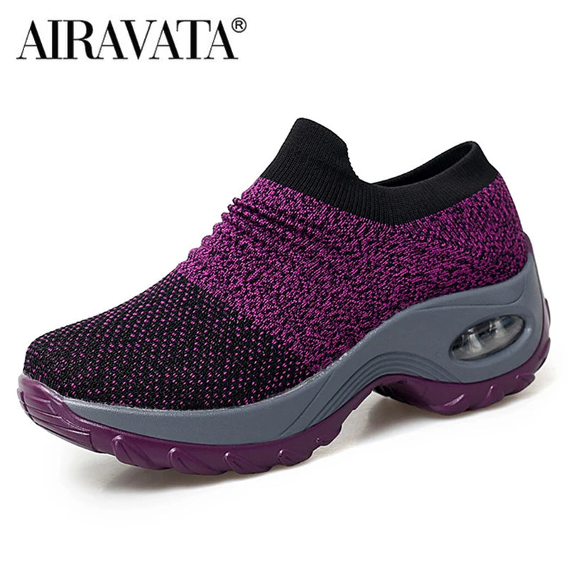 Bequeme, klobige Sneaker für Damen