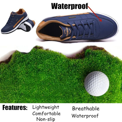 Outdoor Waterproof Men's Anti-Slip Golf Shoes