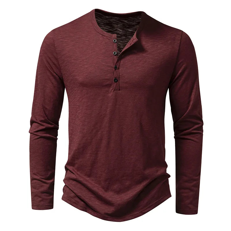 Men's Cotton Long Sleeve Casual T-Shirts