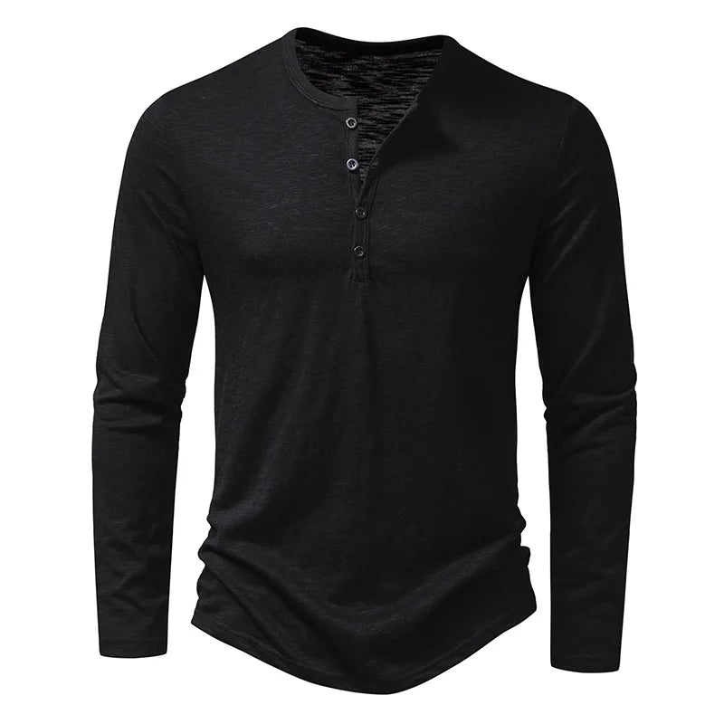 Men's Cotton Long Sleeve Casual T-Shirts