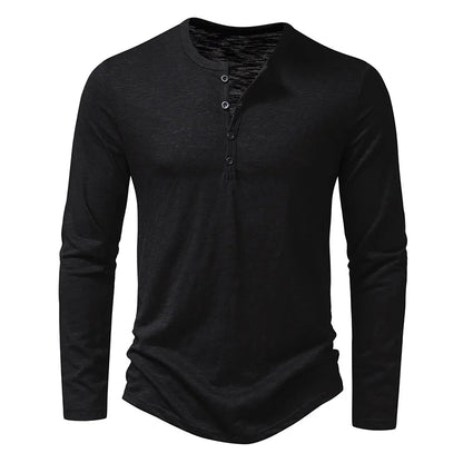 Men's Cotton Long Sleeve Casual T-Shirts